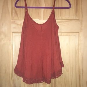 Urban Outfitters Ecote Flowy Tank Top Crochet Trim
